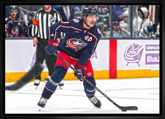Zach Werenski 20" x 29" Framed Canvas Columbus Blue Jackets 31.5" x 22.5"